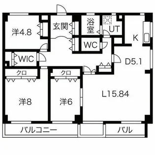 プロクシー貴船【2階】の間取り