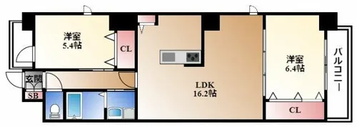 NR新栄【9階】の間取り