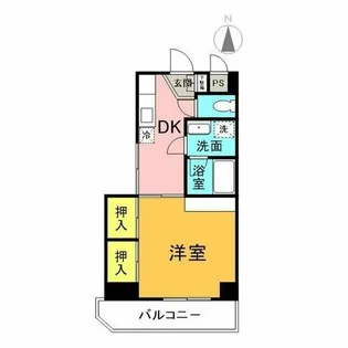 グランビル泉【6階】の間取り