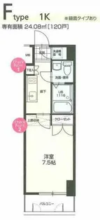NO.70 ORIENTBLD【8階】の間取り