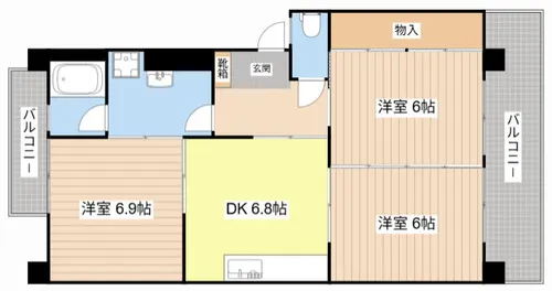 ハイツエクセルⅠ番館【302号室】の間取り