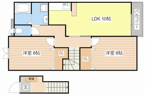 クラール・ミッテ【202号室】の間取り