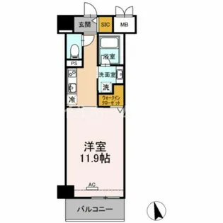 ベルオレイル【9階】の間取り