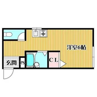 ウエストロードハイツ坂本【301号室】の間取り