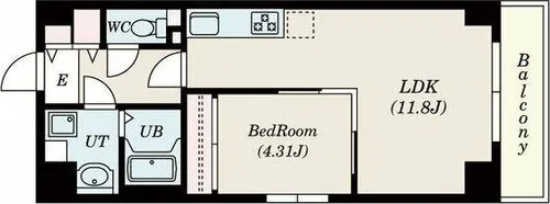 S-FORT鶴舞cube【8階】の間取り