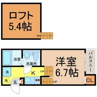 Linoholomua壱番館(リノホロムア壱番館)【2階】の間取り