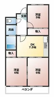 第2サンヨーマンション【5階】の間取り