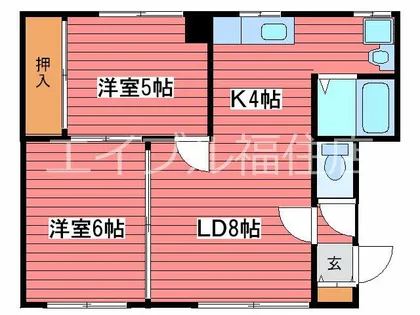 サンハイツ【2階】の間取り