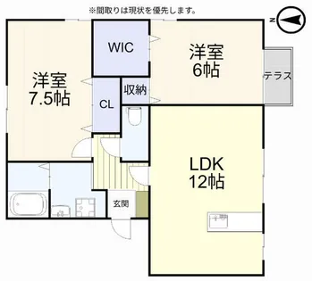 エターナル華【1階】の間取り
