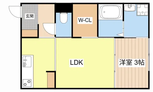 the nook【203号室】の間取り