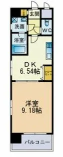 ビュー博多【11階】の間取り