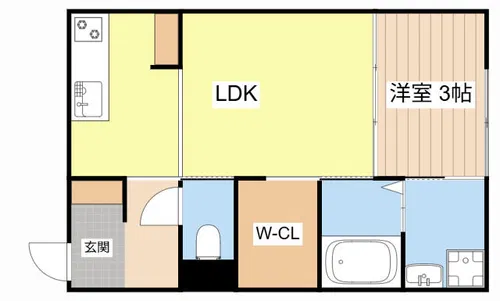 the nook【205号室】の間取り