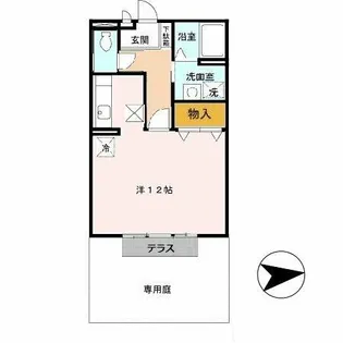 グレイスフル土山東【102号室】の間取り