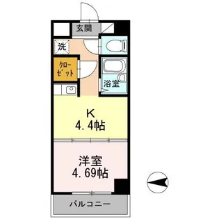 土井ハイツ北条口【305号室】の間取り