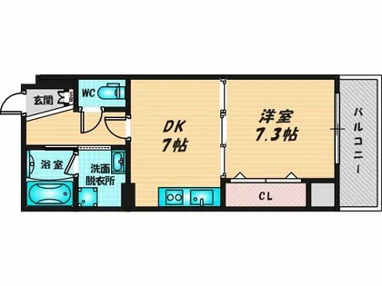 サイプレス小阪駅前【3階】の間取り