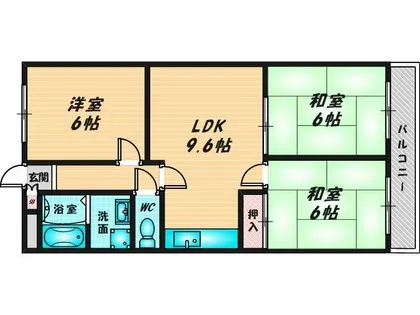 メゾンおおひがし【6階】の間取り