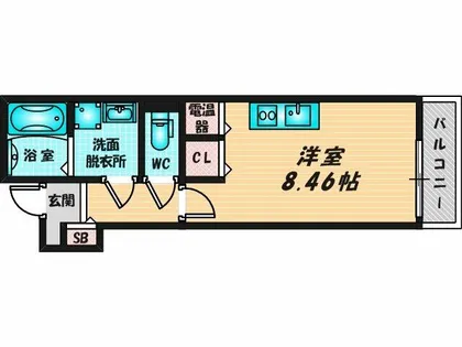 アート徳庵【1階】の間取り