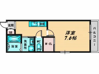 L-BASE徳庵駅前【1階】の間取り