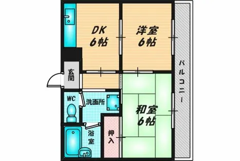 サントハウス小阪【3階】の間取り