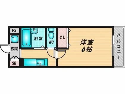 ジュネスチャイムパートⅡ【1階】の間取り