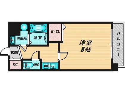 リンクス大阪城EASTレジデンス【3階】の間取り