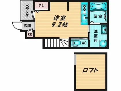 あんしん+新池島08-1029【2階】の間取り
