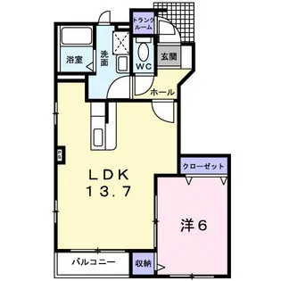 クリオージュ2号棟【1階】の間取り