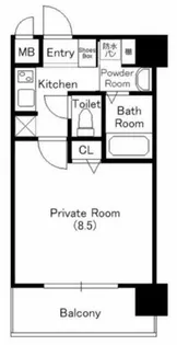 プロシード本町西セレーノ【5階】の間取り