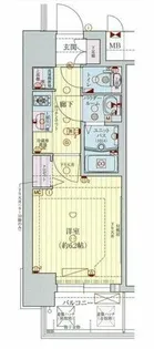 プレサンス難波インフィニティ【8階】の間取り