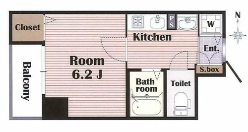 グローディア天満橋【3階】の間取り