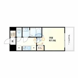 リッツ新大阪【11階】の間取り