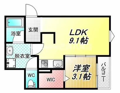 F+stye八尾北本町2号館【2階】の間取り