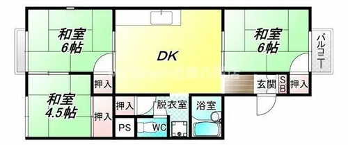 ハイツ浅野【204号室】の間取り