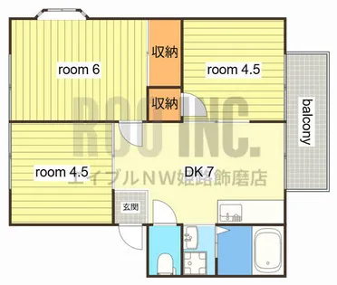 サンシティー21【2階】の間取り