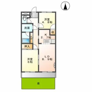 ベルエアー【1階】の間取り