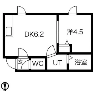 キアーロ琴似【203号室】の間取り