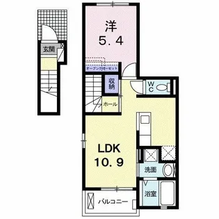 フレーズ東山【2階】の間取り