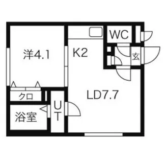 エンバシー発寒南【3階】の間取り