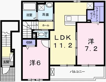 サン ローレル【2階】の間取り