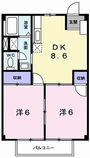グランディヴィラ【2階】の間取り