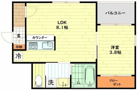 グランメゾン福【3階】の間取り