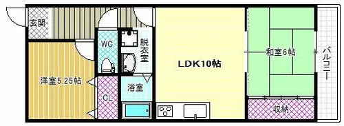 マンションあひる【3階】の間取り