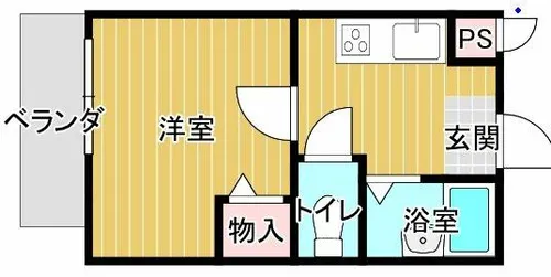 大阪府大阪市中央区千日前2丁目【マンション】の間取り