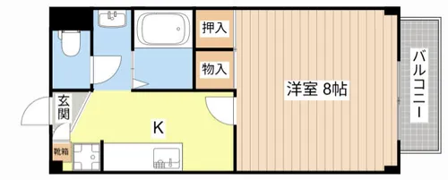 セゾン ラ メール【201号室】の間取り