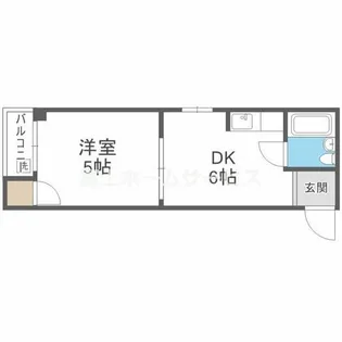 野江ハイツ【3階】の間取り
