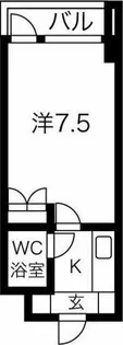 エクセレント中道【9階】の間取り