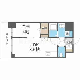 エスリードレジデンス大阪谷町ザ・マークス【11階】の間取り