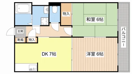 シャルマンコーポくら弐番館A【2階】の間取り