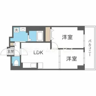 リアライズ今里南【9階】の間取り