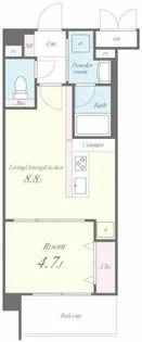 Parvis Flora Tsurumi【3階】の間取り